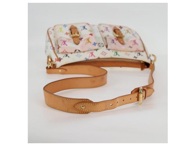 LOUIS VUITTON Monogram Multicolor Lodge GM Tasche Weiß M40051 LV Auth 125413V - Ansicht 7