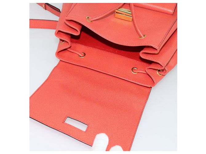 Céline Zaino in pelle arancione oro Auth BD2079 D'oro - vista 10