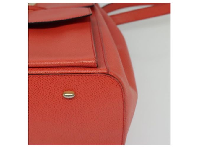 Céline Zaino in pelle arancione oro Auth BD2079 D'oro - vista 15