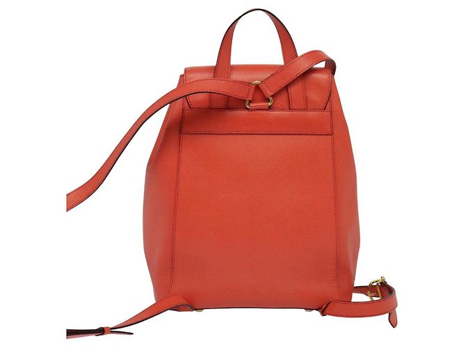 Céline Zaino in pelle arancione oro Auth BD2079 D'oro - vista 2