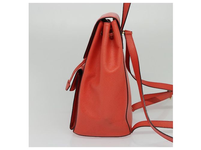 Céline Zaino in pelle arancione oro Auth BD2079 D'oro - vista 3