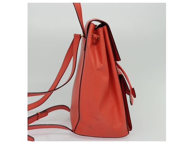 Céline Zaino in pelle arancione oro Auth BD2079 D'oro - vista 4