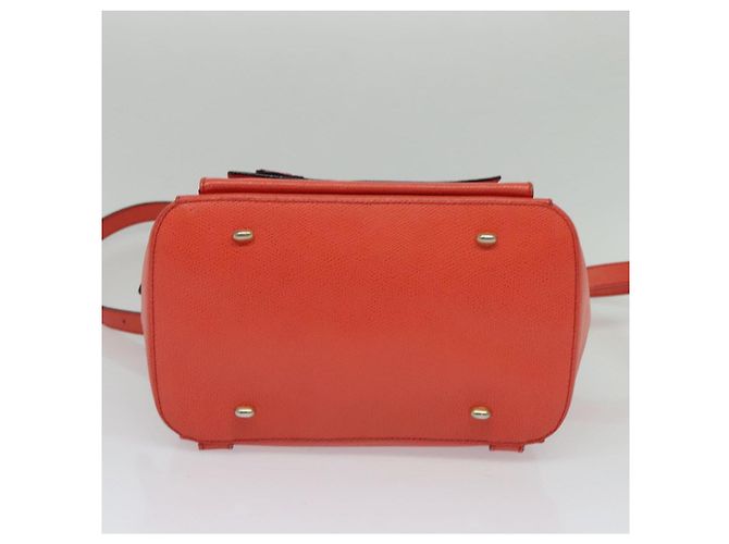Céline Zaino in pelle arancione oro Auth BD2079 D'oro - vista 5