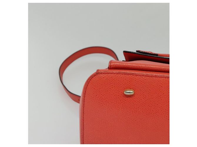 Céline Zaino in pelle arancione oro Auth BD2079 D'oro - vista 8
