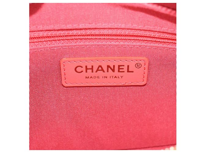 CHANEL Bolsa de cintura Matelassé de cuero rosa dorado CC Auth 125467SAM - vista 24