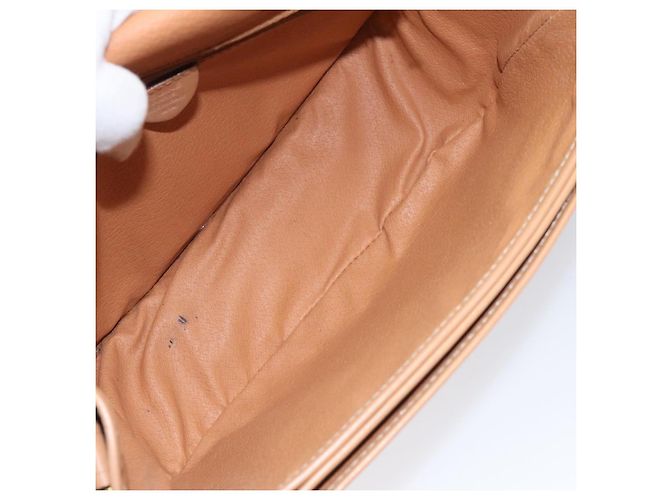 Céline Borsa a spalla in tela Macadam CELINE in pelle PVC marrone oro Auth ep8986 D'oro - vista 10
