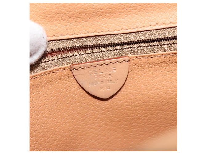 Céline Borsa a spalla in tela Macadam CELINE in pelle PVC marrone oro Auth ep8986 D'oro - vista 12
