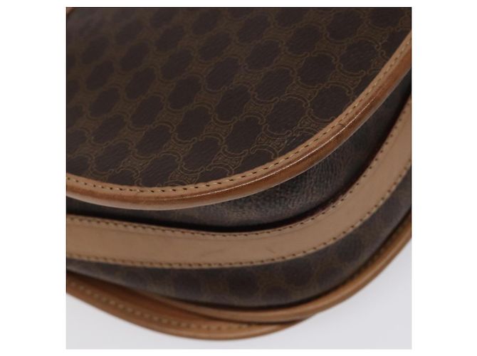 Céline Borsa a spalla in tela Macadam CELINE in pelle PVC marrone oro Auth ep8986 D'oro - vista 17