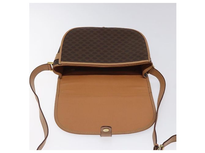 Céline Borsa a spalla in tela Macadam CELINE in pelle PVC marrone oro Auth ep8986 D'oro - vista 19