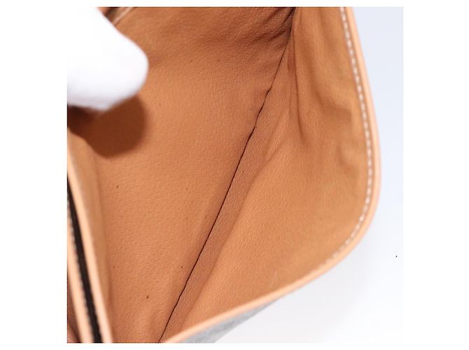 Céline Borsa a spalla in tela Macadam CELINE in pelle PVC marrone oro Auth ep8986 D'oro - vista 22
