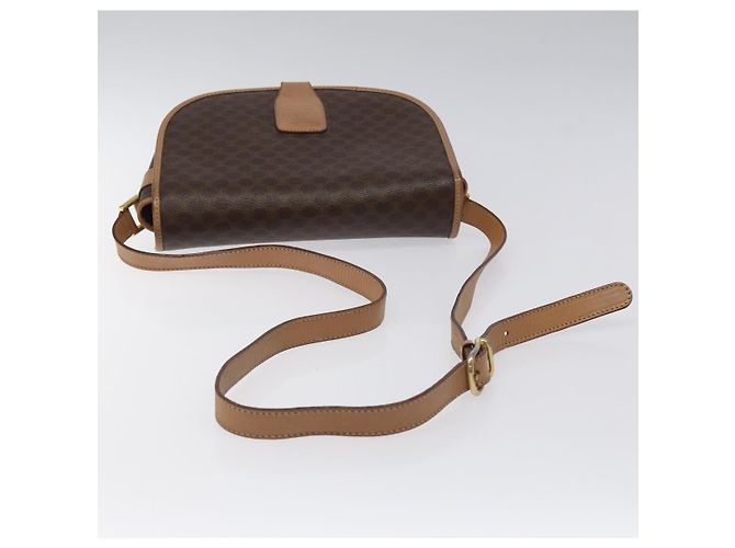 Céline Borsa a spalla in tela Macadam CELINE in pelle PVC marrone oro Auth ep8986 D'oro - vista 7