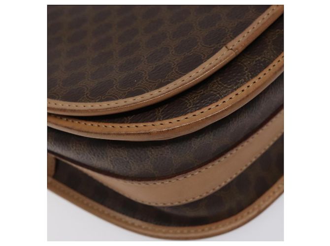 Céline Borsa a spalla in tela Macadam CELINE in pelle PVC marrone oro Auth ep8986 D'oro - vista 8