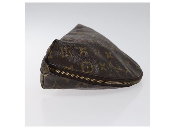 LOUIS VUITTON Pochette Cosmetica Demi Ronde Monogram M47520 LV Auth BA2491 Monogramma - vista 3