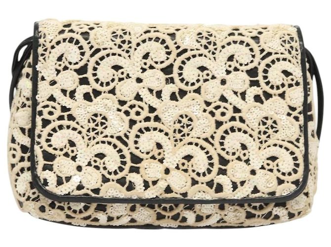 Borsa a Spalla CHANEL in Pelle di Agnello Bianca CC Auth 125205 Bianco - vista 13