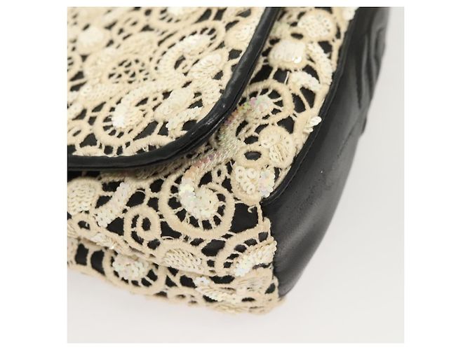 Borsa a Spalla CHANEL in Pelle di Agnello Bianca CC Auth 125205 Bianco - vista 14