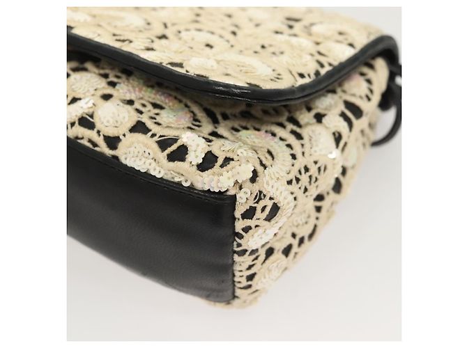 Borsa a Spalla CHANEL in Pelle di Agnello Bianca CC Auth 125205 Bianco - vista 15