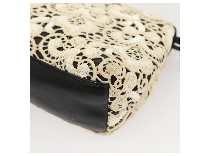 Borsa a Spalla CHANEL in Pelle di Agnello Bianca CC Auth 125205 Bianco - vista 17