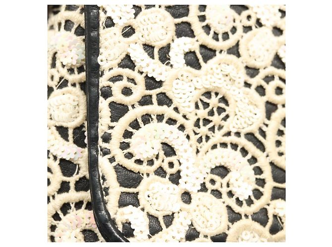 Borsa a Spalla CHANEL in Pelle di Agnello Bianca CC Auth 125205 Bianco - vista 18
