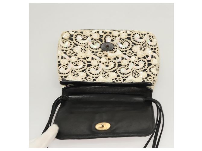 Borsa a Spalla CHANEL in Pelle di Agnello Bianca CC Auth 125205 Bianco - vista 19