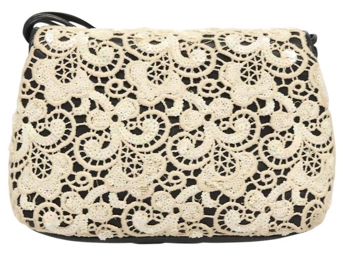 Borsa a Spalla CHANEL in Pelle di Agnello Bianca CC Auth 125205 Bianco - vista 2