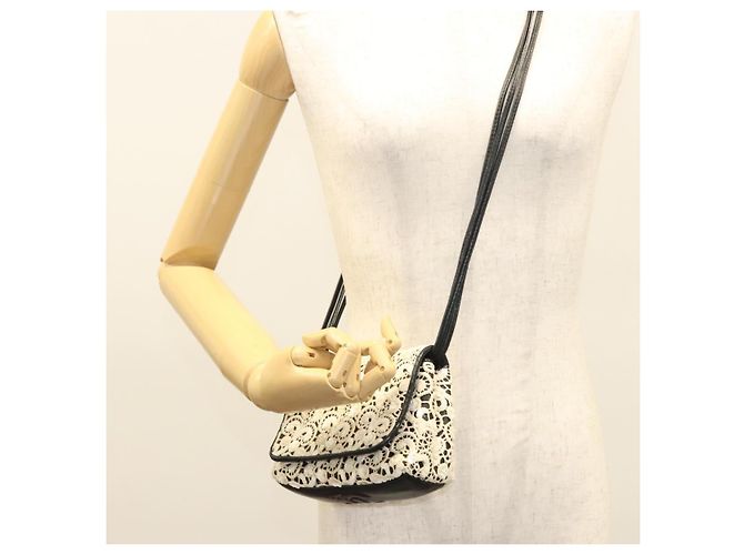 Borsa a Spalla CHANEL in Pelle di Agnello Bianca CC Auth 125205 Bianco - vista 27