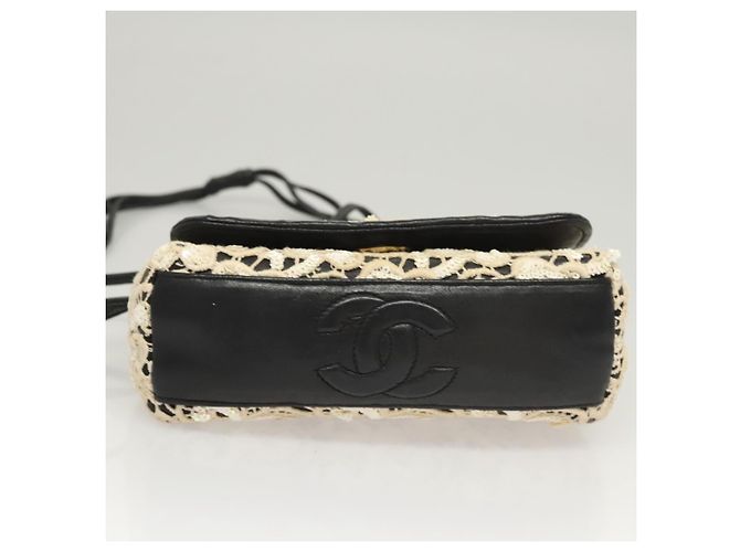 Borsa a Spalla CHANEL in Pelle di Agnello Bianca CC Auth 125205 Bianco - vista 5