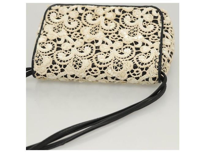 Borsa a Spalla CHANEL in Pelle di Agnello Bianca CC Auth 125205 Bianco - vista 6