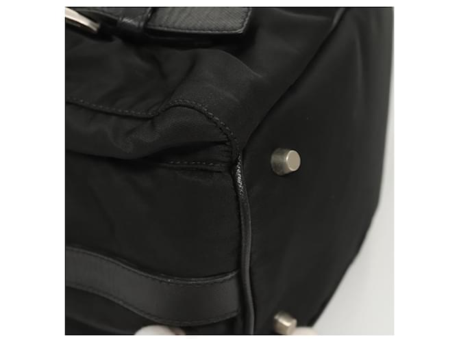 PRADA Borsa a Spalla Nylon Nero Oro Auth 123769 D'oro - vista 9