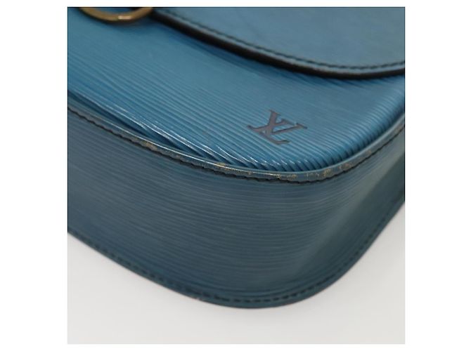 Saint-Cloud LOUIS VUITTON Borsa a Spalla Epi Saint Cloud GM Blu Toledo M52195 LV Auth 125315 - vista 16
