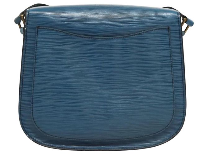Saint-Cloud LOUIS VUITTON Borsa a Spalla Epi Saint Cloud GM Blu Toledo M52195 LV Auth 125315 - vista 2
