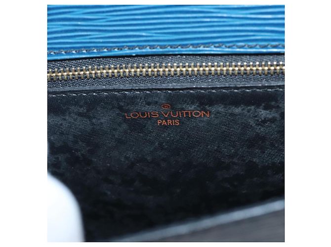 Saint-Cloud LOUIS VUITTON Borsa a Spalla Epi Saint Cloud GM Blu Toledo M52195 LV Auth 125315 - vista 21
