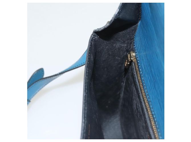 Saint-Cloud LOUIS VUITTON Borsa a Spalla Epi Saint Cloud GM Blu Toledo M52195 LV Auth 125315 - vista 23