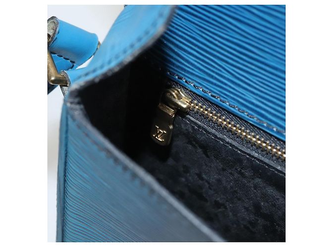 Saint-Cloud LOUIS VUITTON Borsa a Spalla Epi Saint Cloud GM Blu Toledo M52195 LV Auth 125315 - vista 24