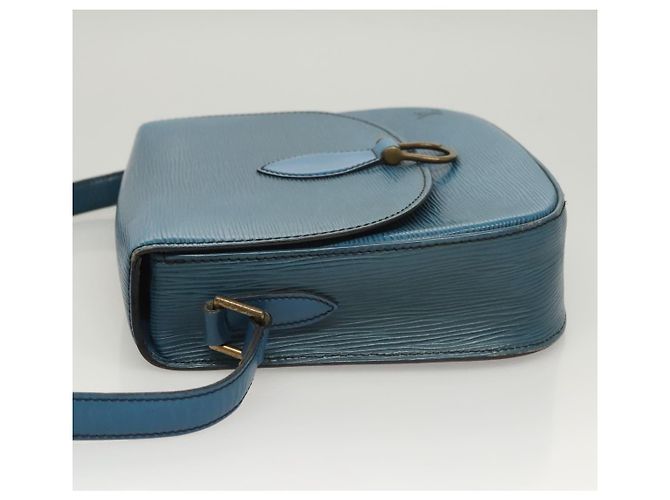 Saint-Cloud LOUIS VUITTON Borsa a Spalla Epi Saint Cloud GM Blu Toledo M52195 LV Auth 125315 - vista 4