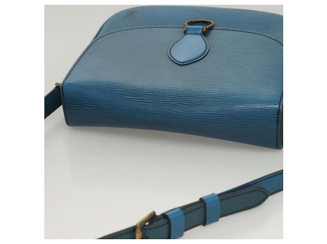 Saint-Cloud LOUIS VUITTON Borsa a Spalla Epi Saint Cloud GM Blu Toledo M52195 LV Auth 125315 - vista 6