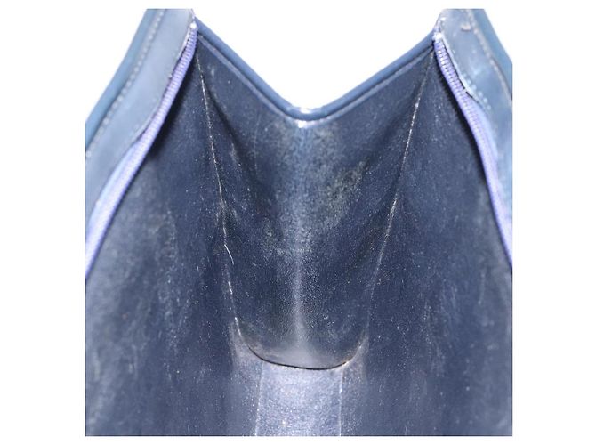 Borsa a mano in tela Trotter Christian Dior blu navy oro Auth MX415 D'oro - vista 18
