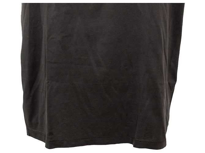 Prada Baumwoll-T-Shirt Anthrazit Grau - Ansicht 4