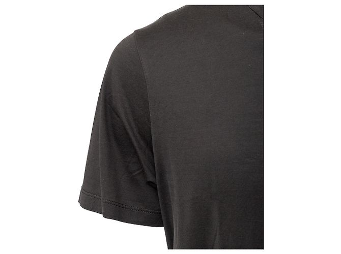 Prada Baumwoll-T-Shirt Anthrazit Grau - Ansicht 5