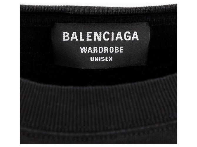 Camiseta bordada León de Balenciaga Negro - vista 9