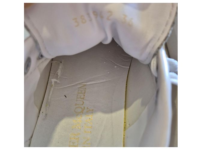 Alexander McQueen weiße und graue Sneakers Größe 36 Oversize Schuhe - Ansicht 7