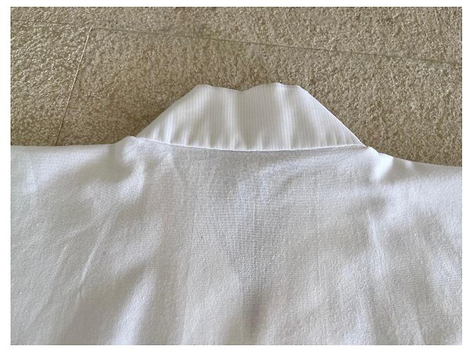 Autre Marque Sommerkimono oder japanische Überhemd weiß T. L- XL - unisex - Ansicht 12
