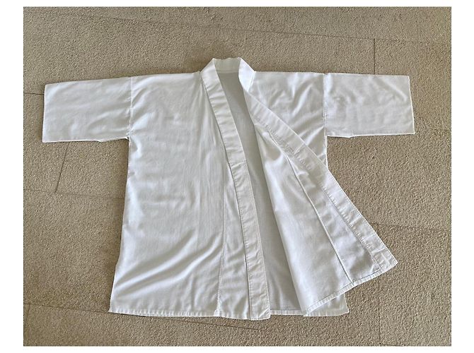 Autre Marque Sommerkimono oder japanische Überhemd weiß T. L- XL - unisex - Ansicht 4