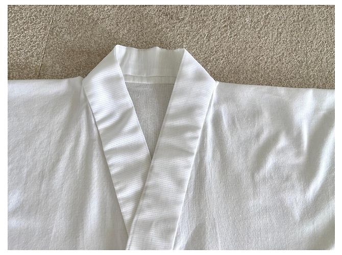 Autre Marque Sommerkimono oder japanische Überhemd weiß T. L- XL - unisex - Ansicht 6