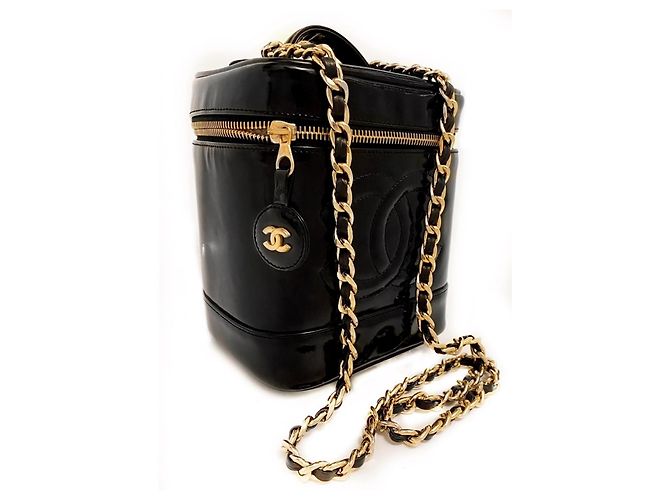 Timeless Borsa Vanity Chanel in pelle nera Nero - vista 2