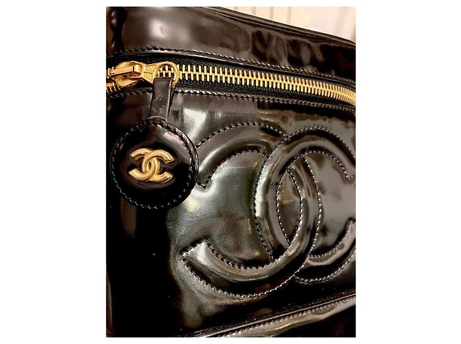 Timeless Borsa Vanity Chanel in pelle nera Nero - vista 3
