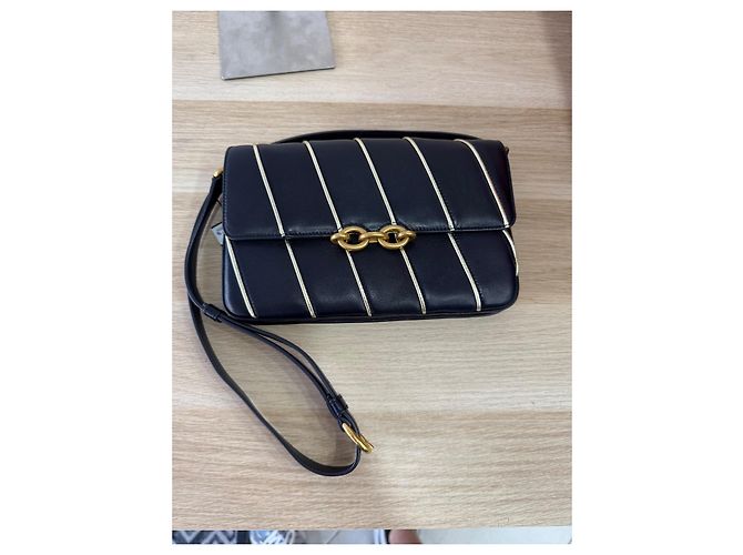 Borsa a tracolla Saint Laurent in pelle blu - vista 2