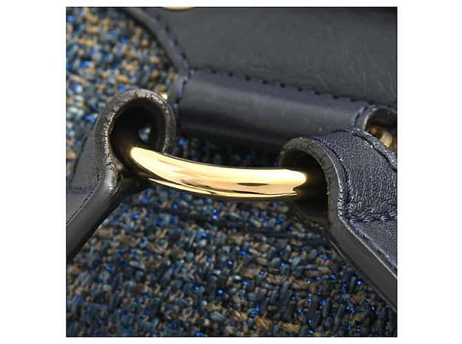 CHANEL Damen Deauville Rucksack Blau Marineblau - Ansicht 8