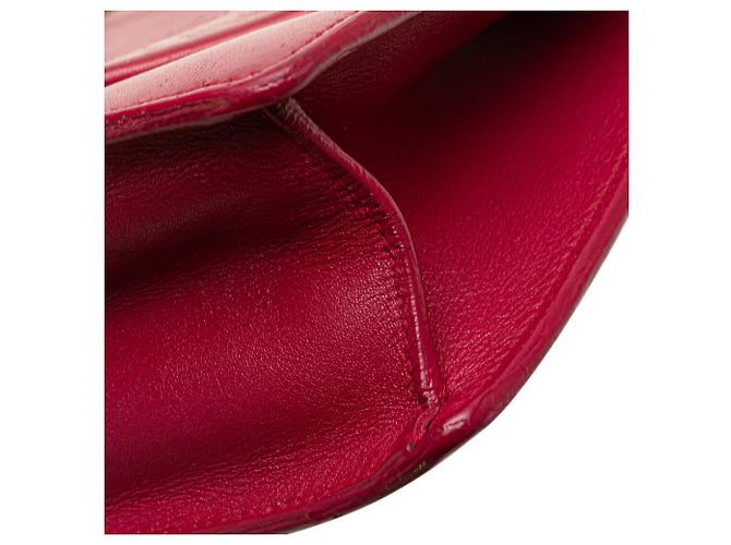 Borsa a tracolla Betty piccola in pelle rossa di Saint Laurent Rosso - vista 11