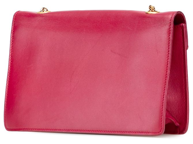 Borsa a tracolla Betty piccola in pelle rossa di Saint Laurent Rosso - vista 2