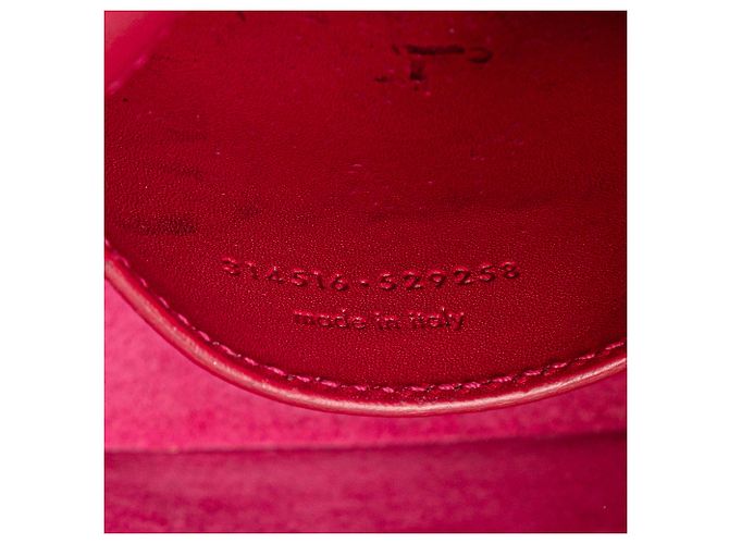 Borsa a tracolla Betty piccola in pelle rossa di Saint Laurent Rosso - vista 5